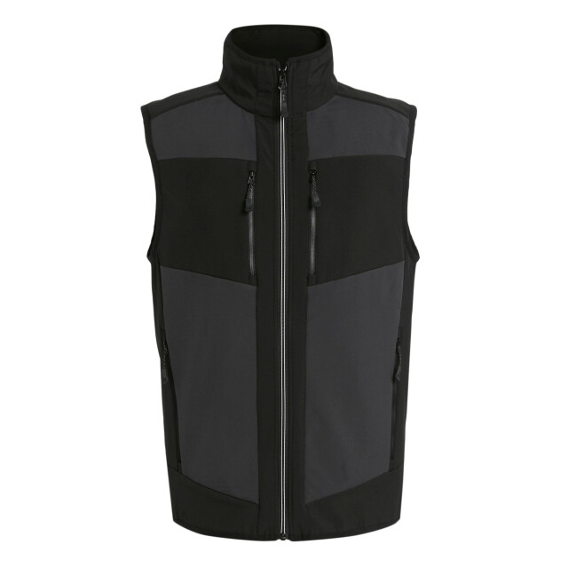 Regatta Heren e-volve colour block softshell bodywarmer UTRG9958_ashblack large