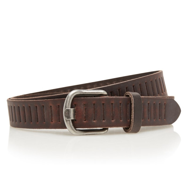 Timbelt 426 riem heren riem dames leder - Timbelt 426 - Riem Heren - Riem Dames - Leder - Donkerbruin large