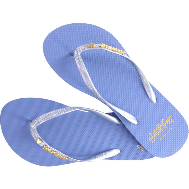 Beachyfeet Teenslipper dames - med sky Beachyfeet Teenslipper Dames - Blauw -  Med Sky large