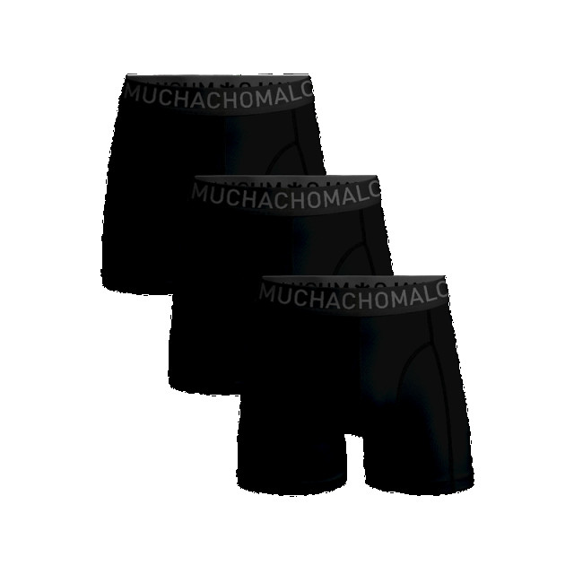 Muchachomalo Boxershort solid microfiber 3 pack Muchachomalo Boxershort Solid Microfiber Zwart 3 Pack large