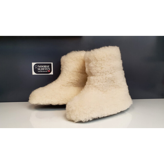 Norway Sloffen Norway merino wol sloffen Norway Merino wol sloffen wit large