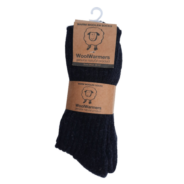 WoolWarmers Wollen sokken 2 pack WoolWarmers wollen sokken Antraciet 2 pack large