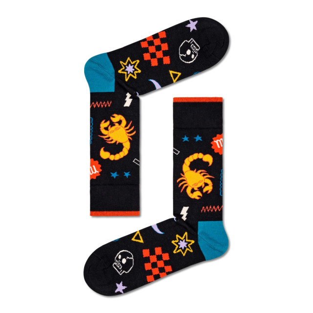 Happy Socks scorpio sterrenbeeld schorpioen zwart Happy Socks - Scorpio - Sterrenbeeld - Schorpioen - Zwart large