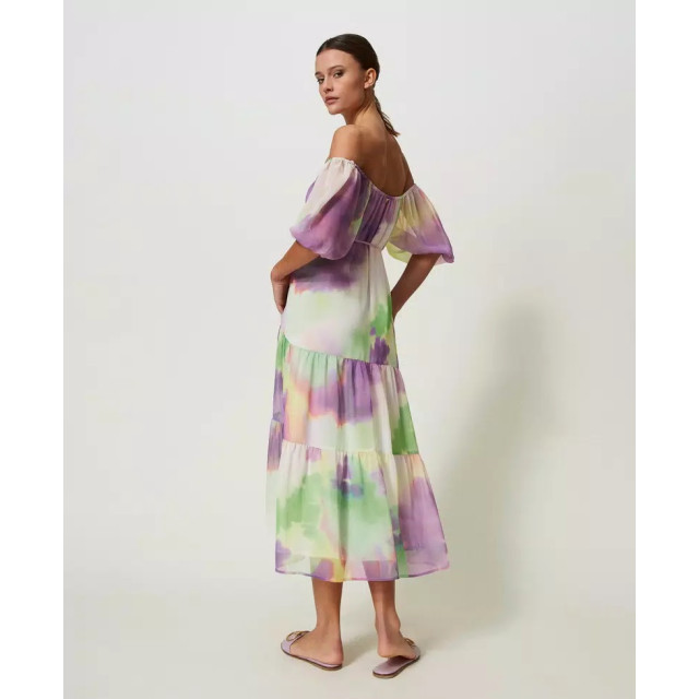 Twin-set Midi-jurk met tie-dye-effect 241LB2HCC large