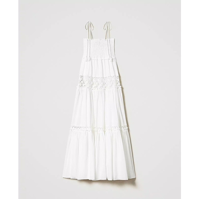 Twin-set Lange jurk met volants en macramékant 231LM2YEE large