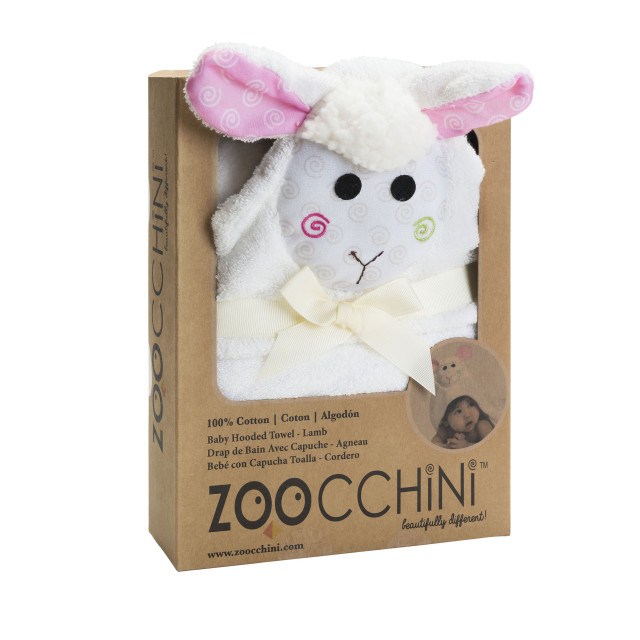 Kleine Giraf Zoocchini baby badcape lola the lamb Zoocchini baby badcape - Lola the Lamb large