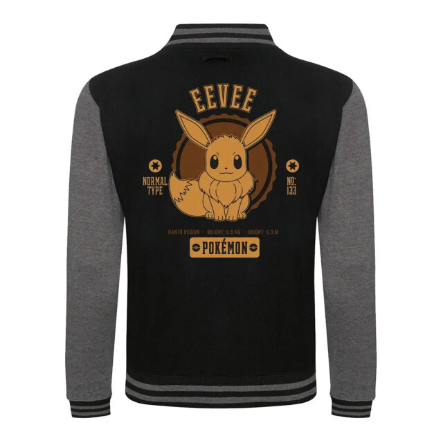 Pokemon Volwassen collegiale eevee-jas voor uniseks UTHE1328_black large