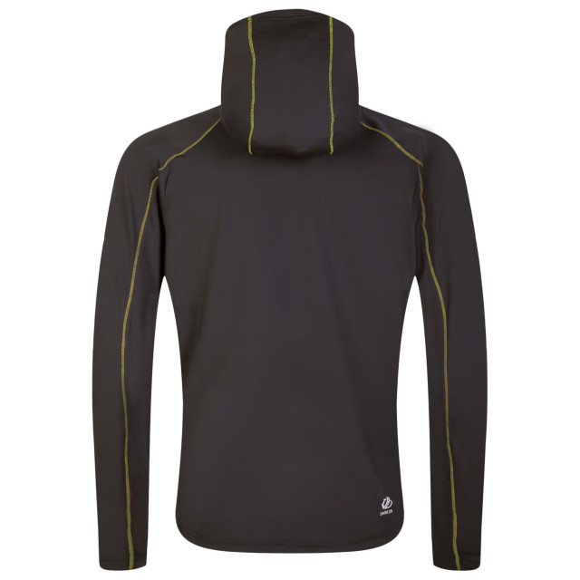 Dare2b Heren assimilate core stretch hooded midlayer UTRG9692_ebonygreyyellow large