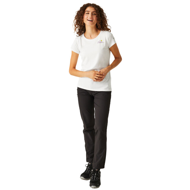 Regatta Dames breezed iv rug t-shirt met opdruk UTRG10098_white large