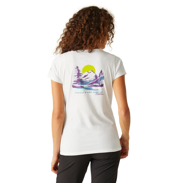 Regatta Dames breezed iv rug t-shirt met opdruk UTRG10098_white large