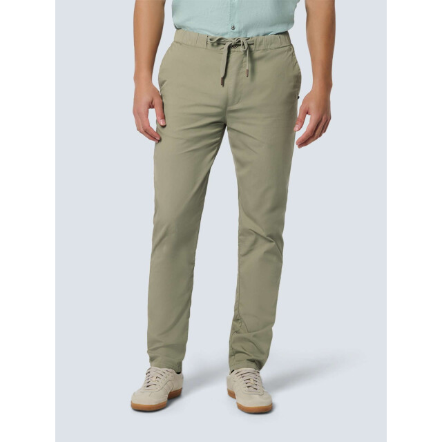 No Excess Broek garment dyed stretch light weight smoke 237060210-049 large