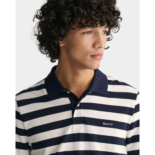 Gant Polo korte mouw stripe ss pique polo 2013040/433 181299 large