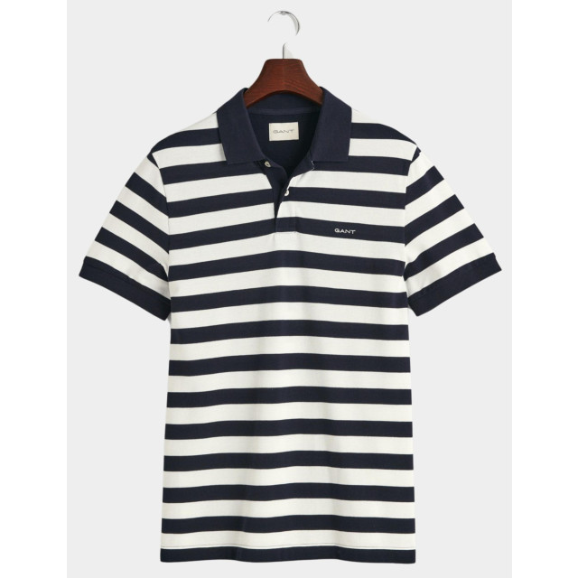 Gant Polo korte mouw stripe ss pique polo 2013040/433 181299 large