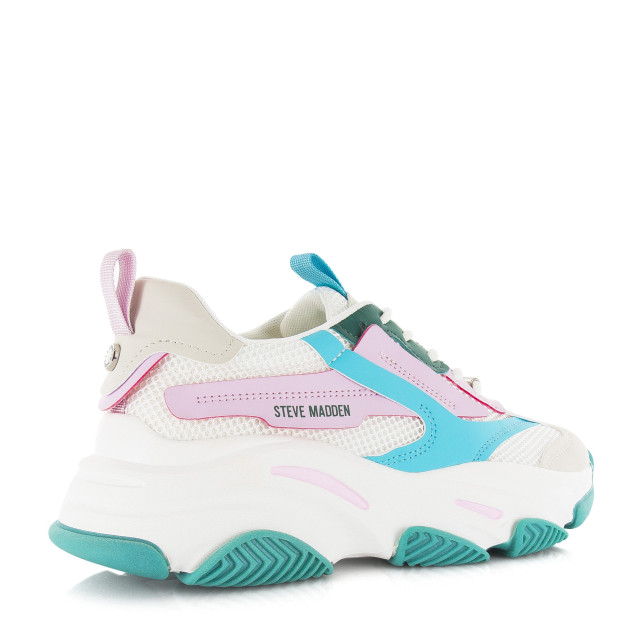 Steve Madden Possession-e pink turquoise lage sneakers dames SM19000033 04005 PTQ large