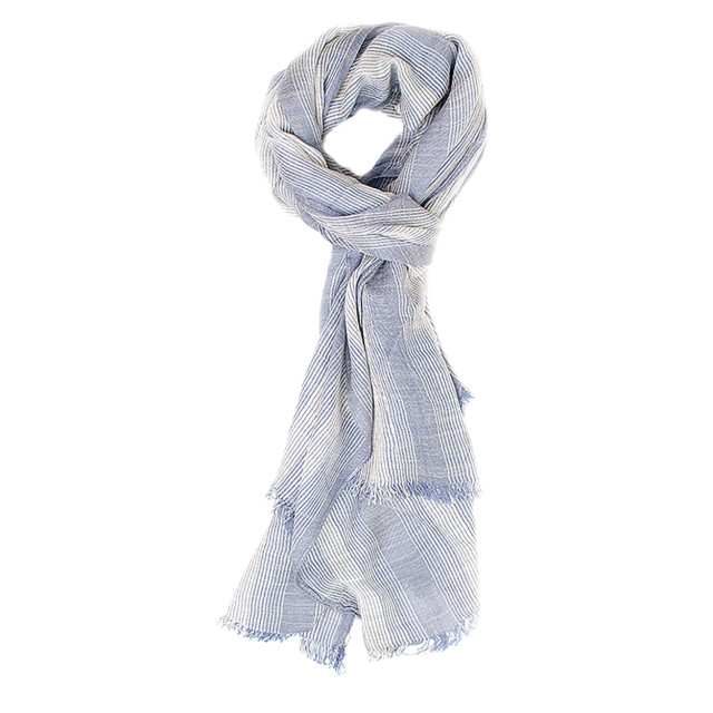 Tresanti Candido | scarf with whispie stripes | sky blue TRSCIA203-801 large