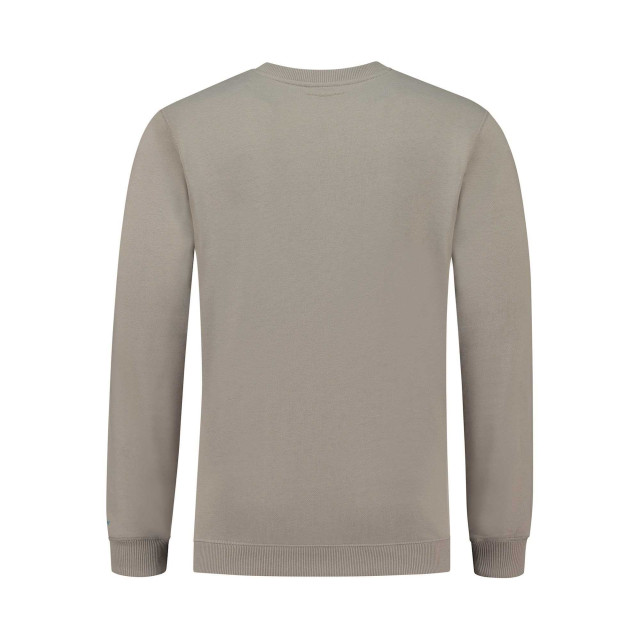 Ballin Amsterdam Trui crewneck chest w23 taupe 23039302 large