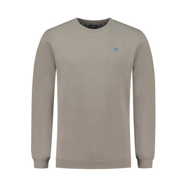 Ballin Amsterdam Trui crewneck chest w23 taupe 23039302 large