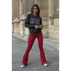 Colourful Rebel Mevy leopard flare pants