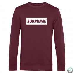 Subprime Sweater block burgundy