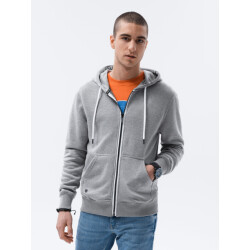 Ombre heren vest grijs melange basic b977