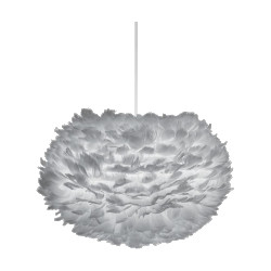 Umage Eos medium hanglamp light grey met koordset wit Ø 45 cm