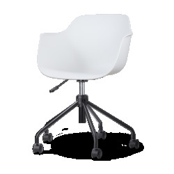 Nolon Nout-puk bureaustoel zwart onderstel