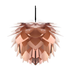 Umage Silvia mini hanglamp copper met koordset zwart Ø 32 cm
