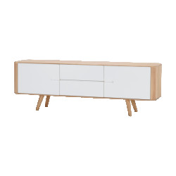 Gazzda Ena sideboard houten dressoir whitewash 180 cm