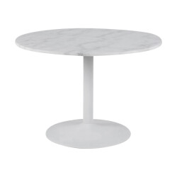 Lisomme Luci eettafel marmer metalen onderstel Ø110 cm