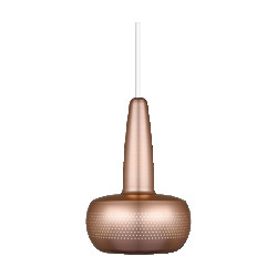 Umage Clava hanglamp brushed copper met koordset wit Ø 21,5 cm