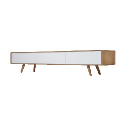 Gazzda Ena lowboard houten tv meubel naturel 225 x 55 cm