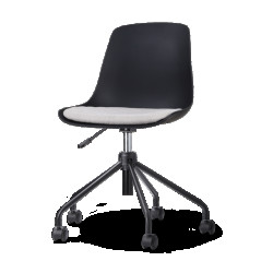 Nolon Nout-liv bureaustoel met beige zitkussen onderstel