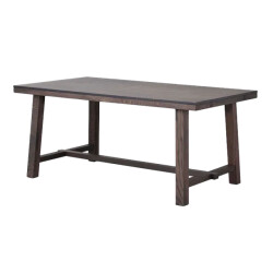Rowico Home Brooklyn verlengbare houten eettafel donker eiken 170 x 95 cm