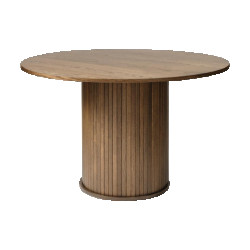 Olivine Lenn houten eettafel gerookt eiken Ø 120 cm