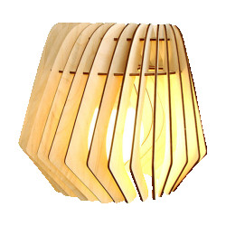 Bomerango Spin m houten lampenkap medium Ø 37 cm