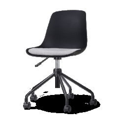 Nolon Nout-liv bureaustoel met lichtgrijs zitkussen onderstel