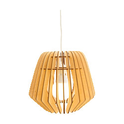 Bomerango Original m houten hanglamp medium met koordset wit Ø 37 cm