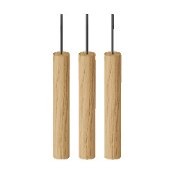 Umage Chimes cluster 3 houten hanglamp naturel set van 3