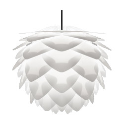 Umage Silvia medium hanglamp white met koordset zwart Ø 50 cm