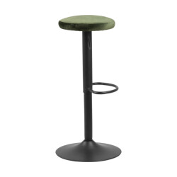 Lisomme Emma velvet barkruk donker 80 cm