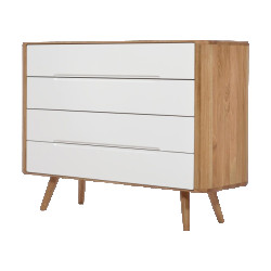 Gazzda Ena drawer 120 4 drawers houten ladekast naturel 120 x 90 cm