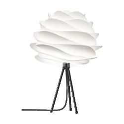 Umage Carmina medium tafellamp white met tafel tripod zwart Ø 48 cm