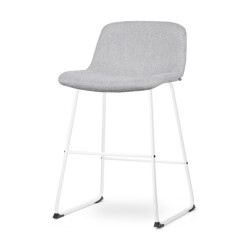 Nolon Nino-mats barkruk licht wit onderstel 65 cm