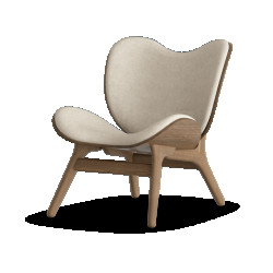 Umage A conversation piece houten fauteuil donker eiken white sands