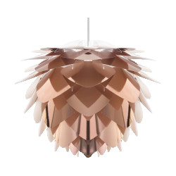 Umage Silvia medium hanglamp copper met koordset wit Ø 50 cm