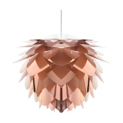Umage Silvia mini hanglamp copper met koordset wit Ø 32 cm