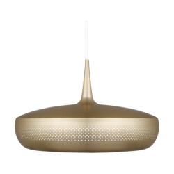 Umage Clava dine hanglamp brushed brass met koordset wit Ø 43 cm