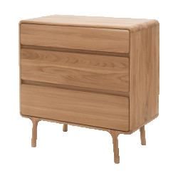 Gazzda Fawn drawer houten ladekast naturel 90 x 90 cm