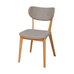 Rowico Home Kato eikenhouten eetkamerstoel naturel met licht zitting