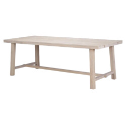 Rowico Home Brooklyn verlengbare houten eettafel whitewash 220 x 95 cm